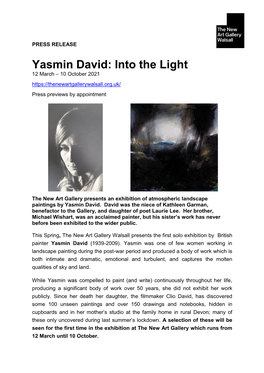 Yasmin David Press Release