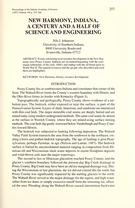Proceedings of the Indiana Academy of Science ZJ 7