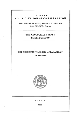 B-80 Precambrian-Paleozoic Appalachian Problems (1969)