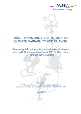 FINAL NIWA Report AKL2011-015 160312