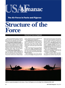 Usafalmanac � the Air Force in Facts and Figures Structure of the Force How the Air Force Is Organized