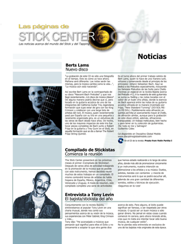 Noticias Acerca Del Mundo Del Stick Y Del Tapping