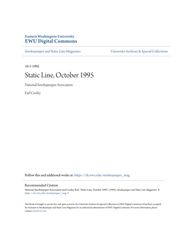 Static Line, October 1995 National Smokejumper Association