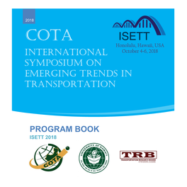 ISETT 2018 Program Book