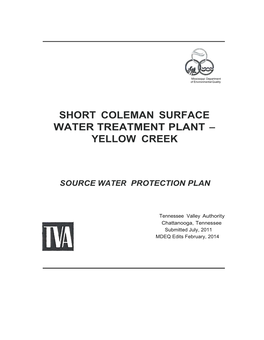 Short Coleman Surface Water Treatment Plant - Yellow Creek