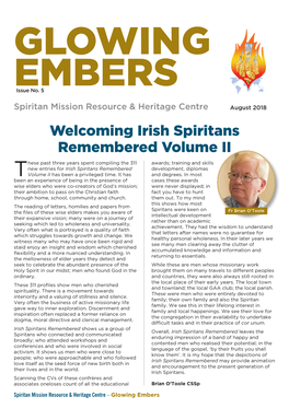 Welcoming Irish Spiritans Remembered Volume II