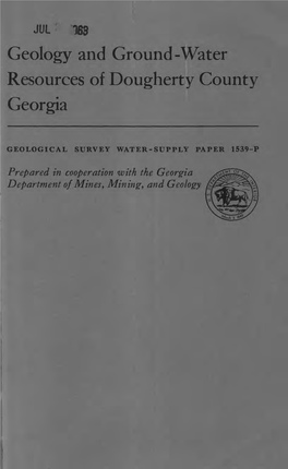 Geology and Ground-Water Resources of Dougherty County Georgia