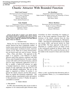 Chaotic Attractor with Bounded Function