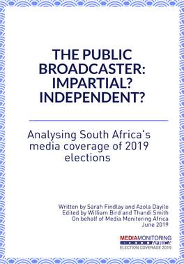 Analysing South Africa's Media Coverage of 2019 Elections