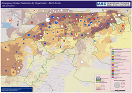 Emergency Shelter Distribution by Organization - North Sindh 12Th June 2013