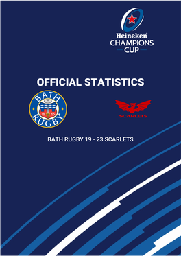 Official Match Statistics