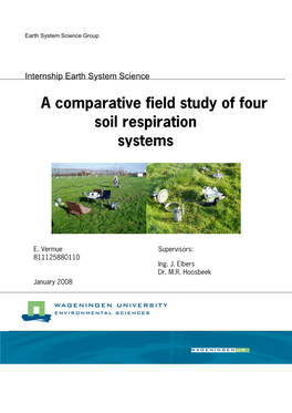A Comparative Field Study of Four Soil Respiration Systems