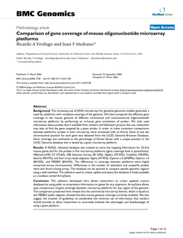 BMC Genomics Biomed Central