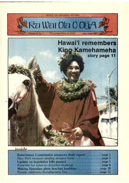 Ka Wai Ola OOHA Kaulukukui and Keale .· Trustee Aiona Was the Policy and Procedures Adopted by the 711 Kapiolani Blvd