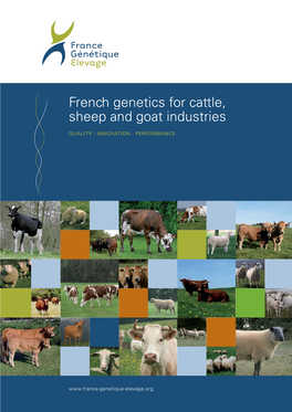 "Book (98 P.) : French Genetic for Cattle, Sheep and Industries", EN