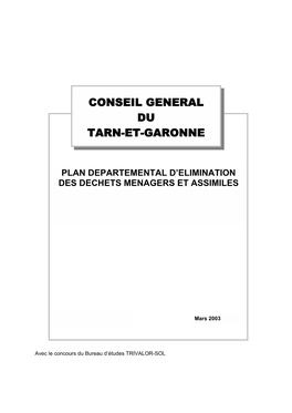 Conseil General Du Tarn-Et-Garonne