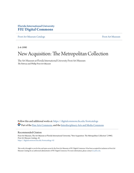 New Acquisition: the Metropolitan Collection