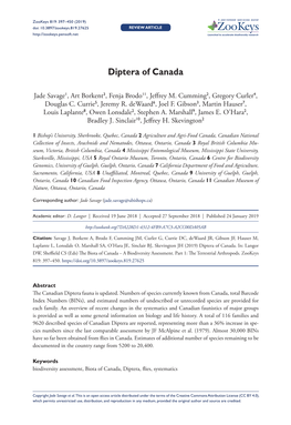 ﻿Diptera of Canada