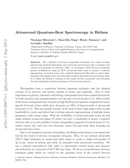 Attosecond Quantum-Beat Spectroscopy in Helium