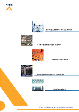 Voice Alarm Audio Distribution Over IP Commercial Audio Intelligent