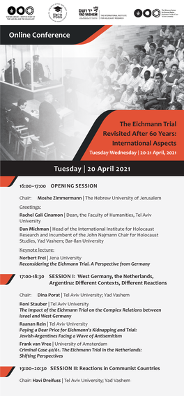 Online Conference Tuesday | 20 April 2021