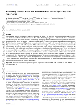 Witnessing History: Rates and Detectability of Naked-Eye Milky-Way Supernovae