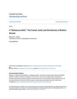 The French, Gold, and the Demise of Bretton Woods