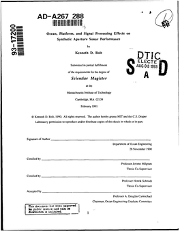 Ocean, Platform, and Signal Processing Effects on Synthetic Aperture Sonar Performance