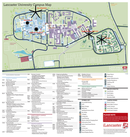 Lancaster University Campus Map CAMPUS