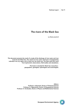 The Rivers of the Black Sea