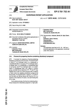 Process for Preparing Fluorine-Containing Dicarbonyl Compound