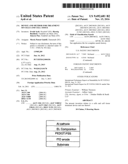 (12) United States Patent (10) Patent No.: US 9,492,681 B2 Aydt Et Al