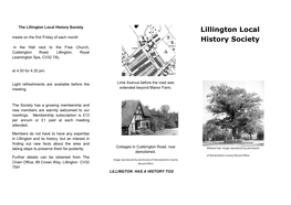 Lillington Local History Society