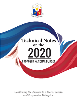 Technical Notes on the 2020 PROPOSED NATIONAL BUDGET