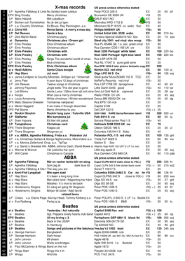 Lista X-Mas 14