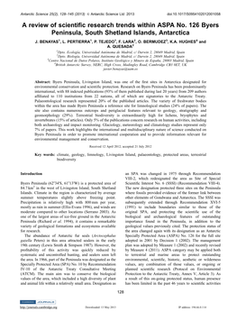 A Review of Scientific Research Trends Within ASPA No. 126 Byers Peninsula, South Shetland Islands, Antarctica