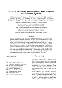 Enabling Technologies for Personal Aerial Transportation Systems