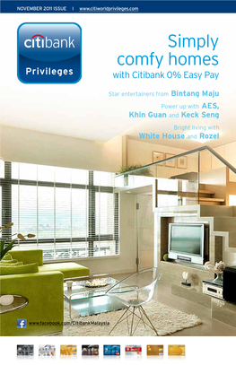 Simply Comfy Homes with Citibank 0% Easy Pay