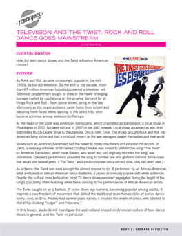 Television and the Twist: Rock and Roll Dance Goes Mainstream Overview