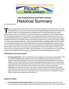 Historical Summary by J