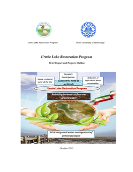 Urmia Lake Restoration Program Sharif University of Technology
