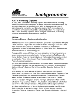 Backgrounder