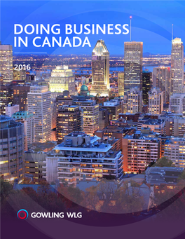 Doing Business in Canada