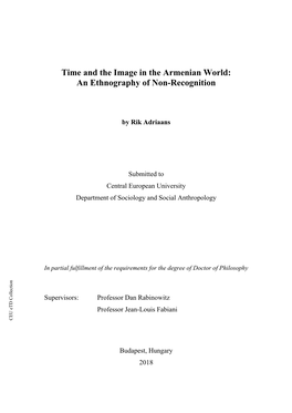 Time and the Image in the Armenian World: an Ethnography of Non-Recognition