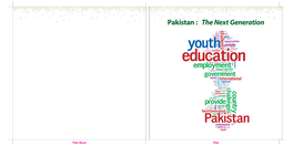 Pakistan : the Next Generation November 2009 Contents