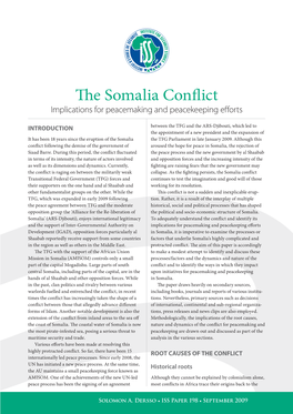 The Somalia Conflict
