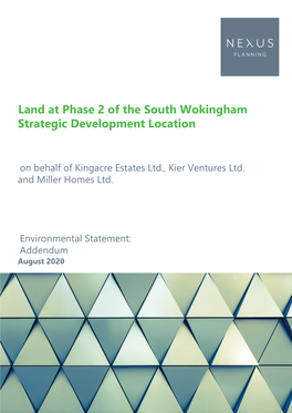 Land at Phase 2 of the South Wokingham Strategic Development Location