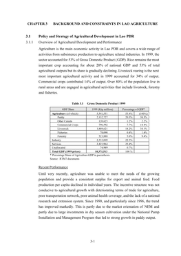 Chapter 3 Background and Constraints in Lao Agriculture