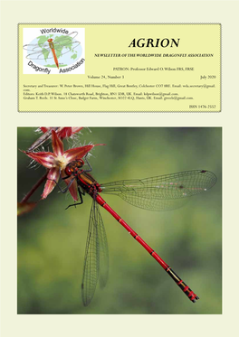 Agrion 24(3) - July 2020