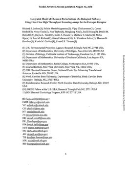 Richard S. Judson(L), Felicia Maria Magpantay(2), Vijay Chickannane(3), Cyinra Haskell(4), Nessy Tania(5), Jean Taylor(6), Menghang Xia(?), Ruili Huang(?), Daniel M